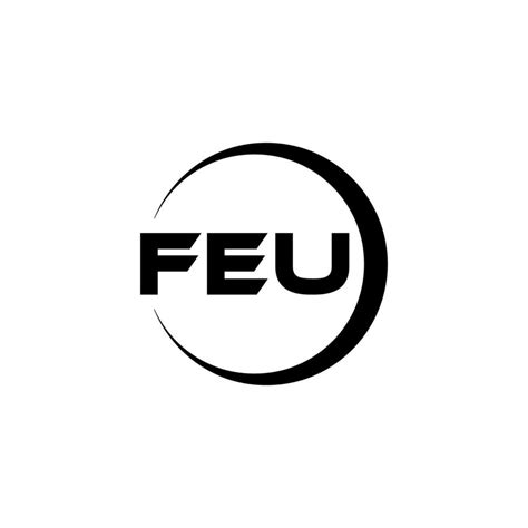 feu letter logo design  illustration vector logo calligraphy