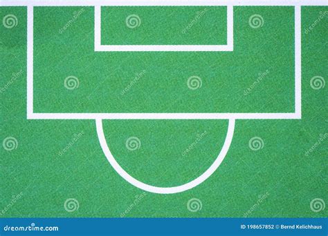 Penalty Area Of Soccer Field. Soccer Field Background Royalty-Free ...