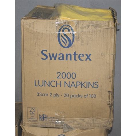 9 X BOXES OF VARIOUS SWANTEX NAPKINS