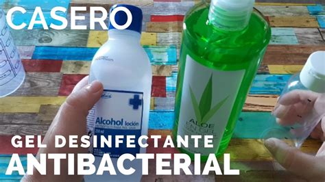 Gel Desinfectante Antibacterial Casero🦠 Sólo 2 Ingredientes Youtube