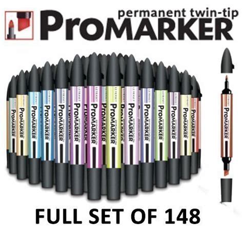 Letraset Promarker Twin Tip Permanent Art And Craft Marker Set Of All