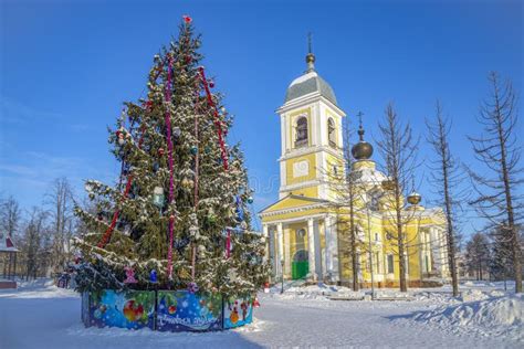 Christmas Tree At The Ancient Cathedral Of The Assumption Of The