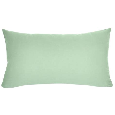 Housse de coussin en coton lavé sauge 30x50cm Leroy Merlin