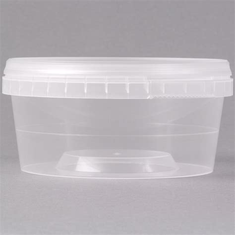 12 Oz Clear Tamper Resistant Tamper Evident Safe Lock Deli Container