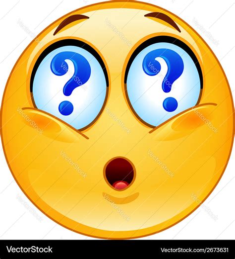 Question Emoticon Royalty Free Vector Image VectorStock