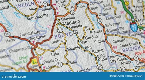 Map Image of Boone County, West Virginia Stock Photo - Image of lake ...