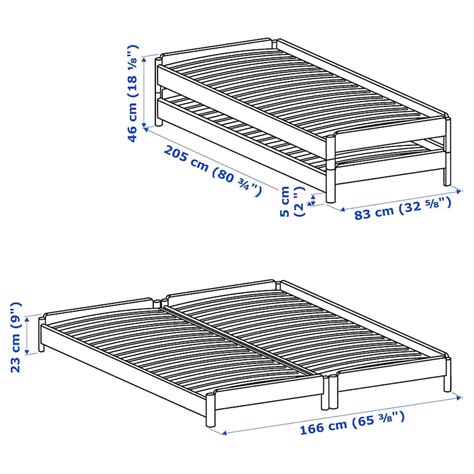 UtÅker Pine Stackable Bed 80x200 Cm Ikea