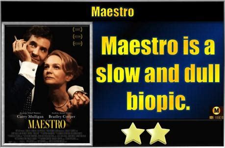 Maestro (2023) Movie Review - Paperblog