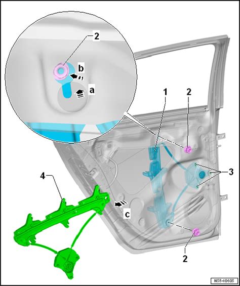 Volkswagen Golf Service Reparaturanleitung Fensterheber Aus Und