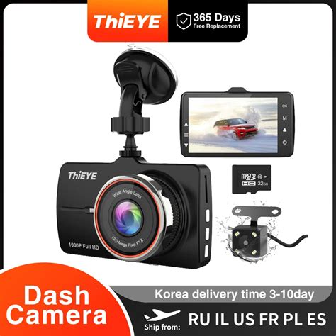 Thieye Dash Cam Real 1080p Full Hd Front Camera With 720p Hd Ip67 Water