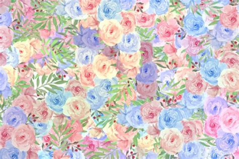 Watercolor Floral Wallpaper Graphic by Fstock · Creative Fabrica