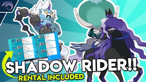 Series Calyrex Shadow Rider Team Vgc Competitive Pokemon Sword