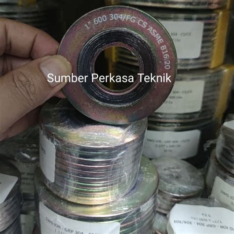 Jual Spiral Wound Gasket CS 600 SWG Carbon Steel Ansi 600 1 Inch DN