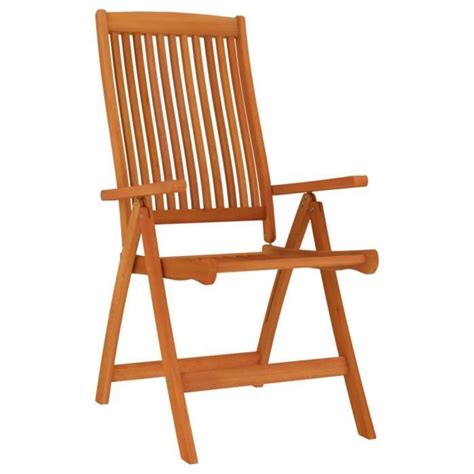 Lex Chaises De Jardin Pliables Pcs Bois D Eucalyptus Massif Qqmora