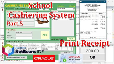 Java Programming Cashiering System Print Receipt Pos Receipt