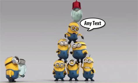 Put text and logo in this funny minions team work video ads by ...