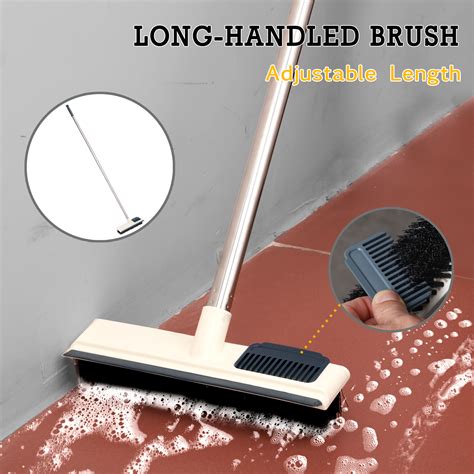 Sayfut Long Handle Scrub Brush Rotatable Brush Head Floor Brush