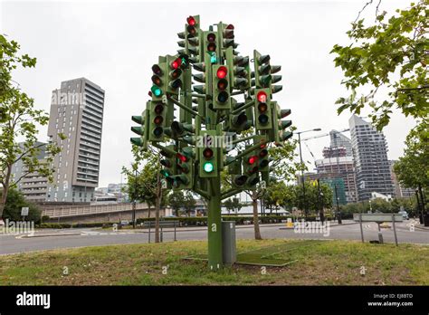 The Traffic Light Tree Was Created By French Sculptor Pierre Vivant