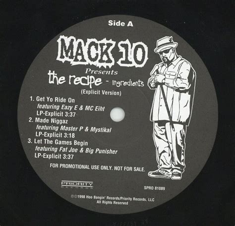 中古ﾚｺｰﾄﾞ Mack 10 The Recipe Promo Sampler Re レコード販売 有限会社フリークス