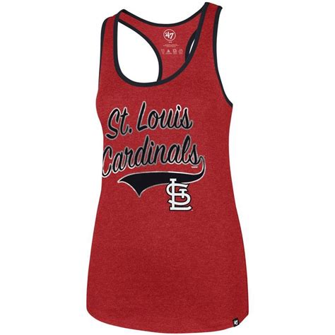 St Louis Cardinals 47 Womens Club Clutch Tank Top Red Tops