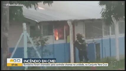 Incêndio destrói parte de Cmei em Goiânia vídeo Goiás G1