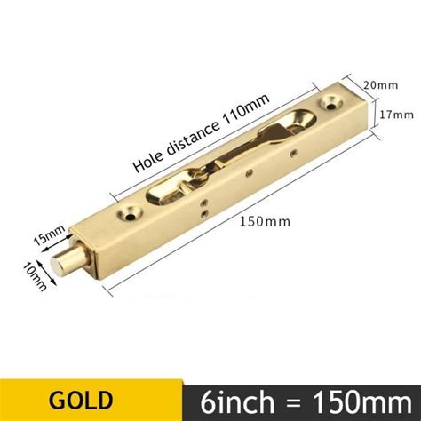 Serrure Barillet Gold Inch Verrou De Porte Cach En Acier