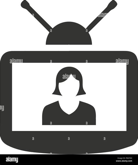 Tv Icon Stock Vector Images Alamy