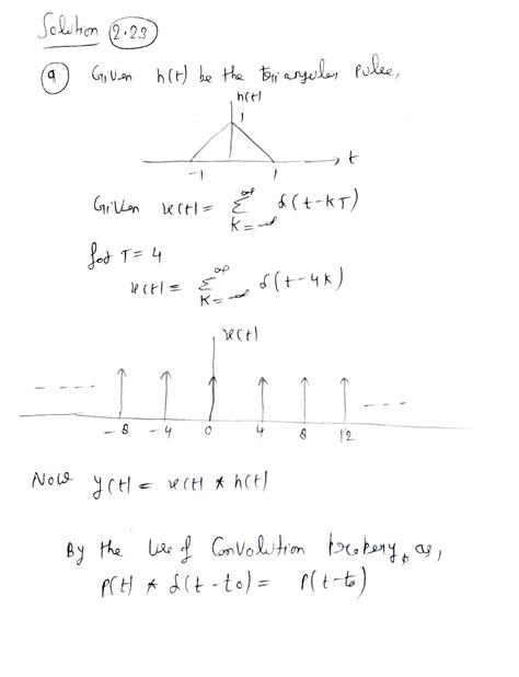 Solved 2 23 Let M Be The Triangular Pulse Shown In Figure P2 23 A