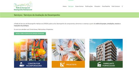 Sociedade De Serviços Habitacionais - Rede de Serviços de Desempenho Habitacional