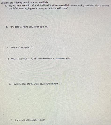 Solved Consider The Following Questions About Equilibria A Chegg