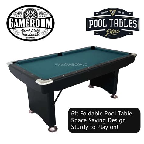 Ft Foldable Pool Table Gameroom Singapore Gaming Equipment Provider