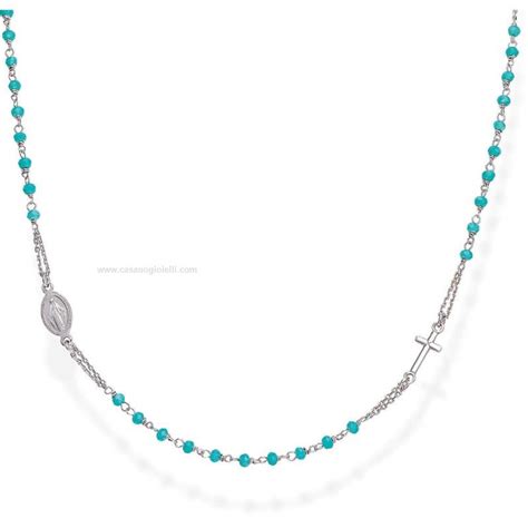 Collana Donna AMEN Rosari Cro25bt3 Argento 925 Cristalli Swarovski