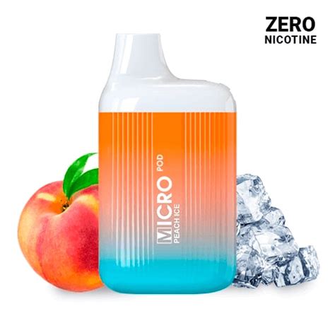 Micro Pod Desechable Peach Ice 0mg Al Mejor Precio En Vapori