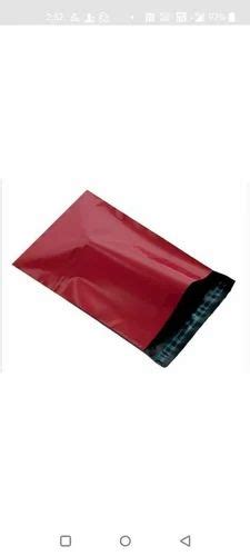 Ldpe Plain Red Tamper Proof Courier Bag X Inch At Rs Piece In