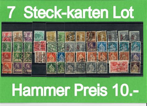 7 Steck Karten Lot Zum Hammer Preis 10 Kaufen Auf Ricardo