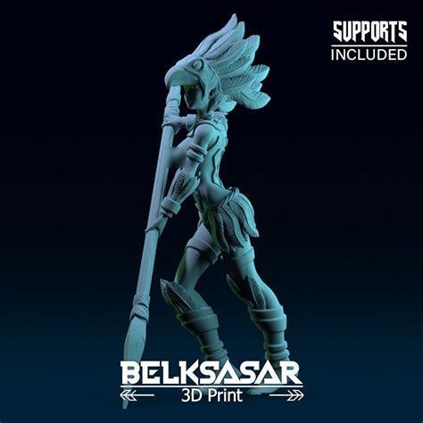 Eagle Warrior Girl Nude D Model D Printable Cgtrader