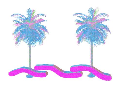 palm trees, chillwave , vaporwave - Free animated GIF - PicMix