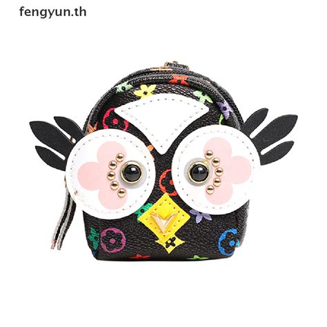 FENGYUN Cute Owl Small Bag Women PU Leather Coin Purses Fashion Jelly