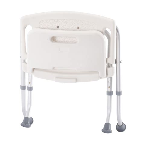 Portable Bathtub Bathroom Chair, Folding Bath Seat with Back Support ...