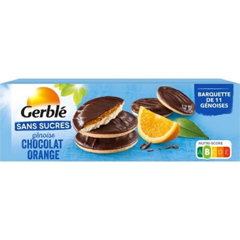 Biscuit G Noise Chocolat Orange Sans Sucres Gerble La Boite De G