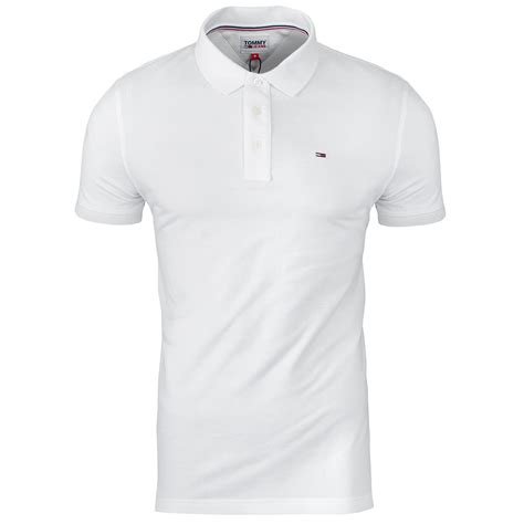 Tommy Hilfiger Koszulka Polo Polówka Męska Regular Fit Biała Mw0Mw17770