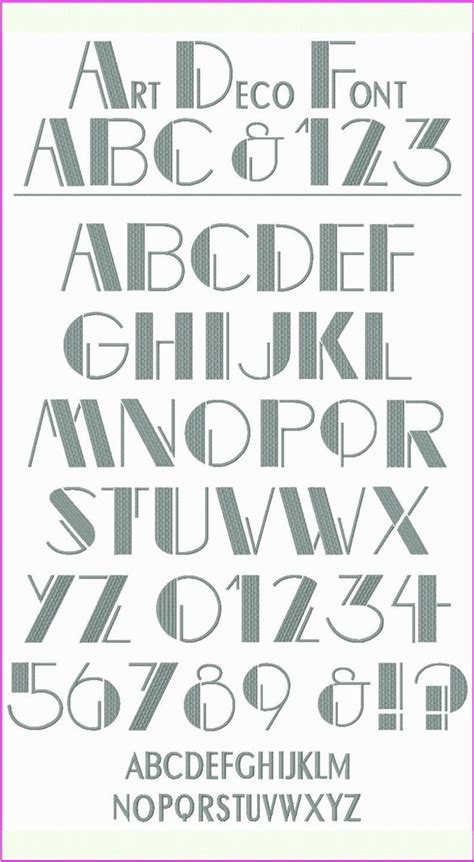 7 Art Deco Numbers Font Images - Art Deco Numbers Font Style, Letter Fonts Art Deco and Art Deco ...