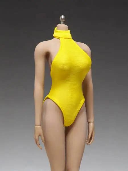 Estartek 2017 1 6 Full Hand Made Sexy Swimsuit Bikini Set Yellow Gold