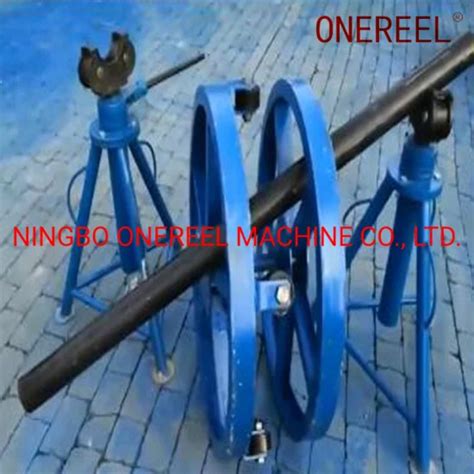 Heavy Load Jack Hydraulic Stringing Equipment Grounding Cable Reel