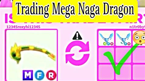 Trading Mega Naga Dragon In Super Rich Adopt Me Server Youtube