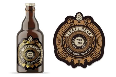 Vintage Beer Label Layout Graphic By Roverto Castillo · Creative Fabrica