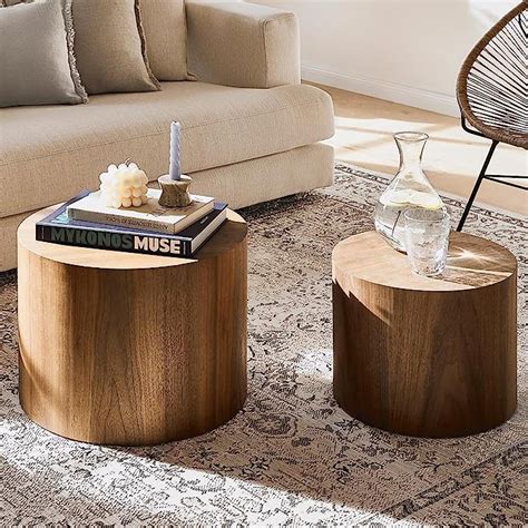 Amazon Kevinplus Modern Coffee Table Nesting Side Table End Table