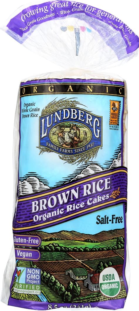 Amazon Lundberg Organic Brown Rice Cakes Lightly Salted 8 5