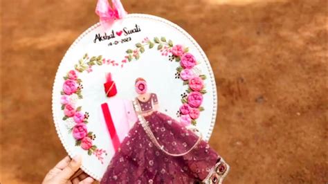 Embroidery Hoop Art Wedding Embroidery Hoop Making Tutorial Youtube