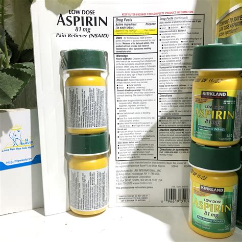 Rất Hay: Aspirin 81mg thương hiệu Kirkland của Mỹ - HBeauty.vn - Cùng ...